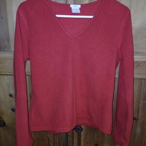 Old Navy Women's V-Neck Sweater - Bold Red